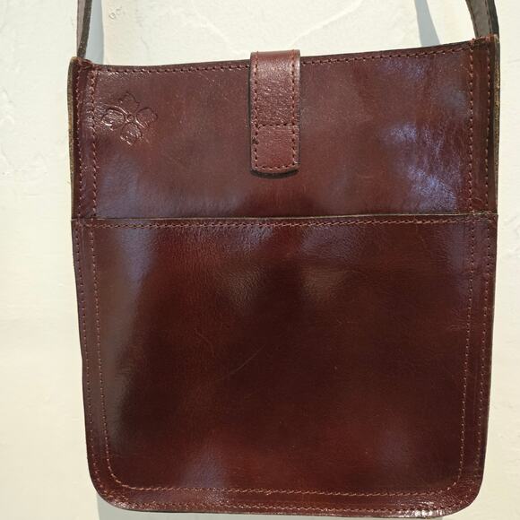 Patricia Nash Venezia Tooled Crossbody Pouch Messenger Bag in British Tan - Picture 4 of 14